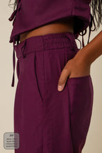 calça alfaiataria laço