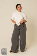 calça alfaiataria laço