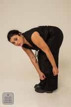 calça alfaiataria laço