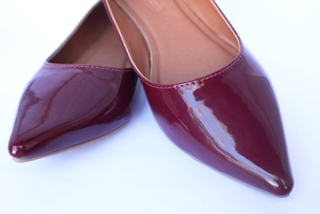 Sapatilha  Verniz Vinho