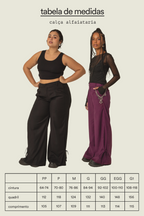 calça alfaiataria laço