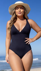 Maiô Decote com Bojo Removível Preto