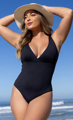 Maiô Decote com Bojo Removível Preto