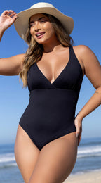 Maiô Decote com Bojo Removível Preto