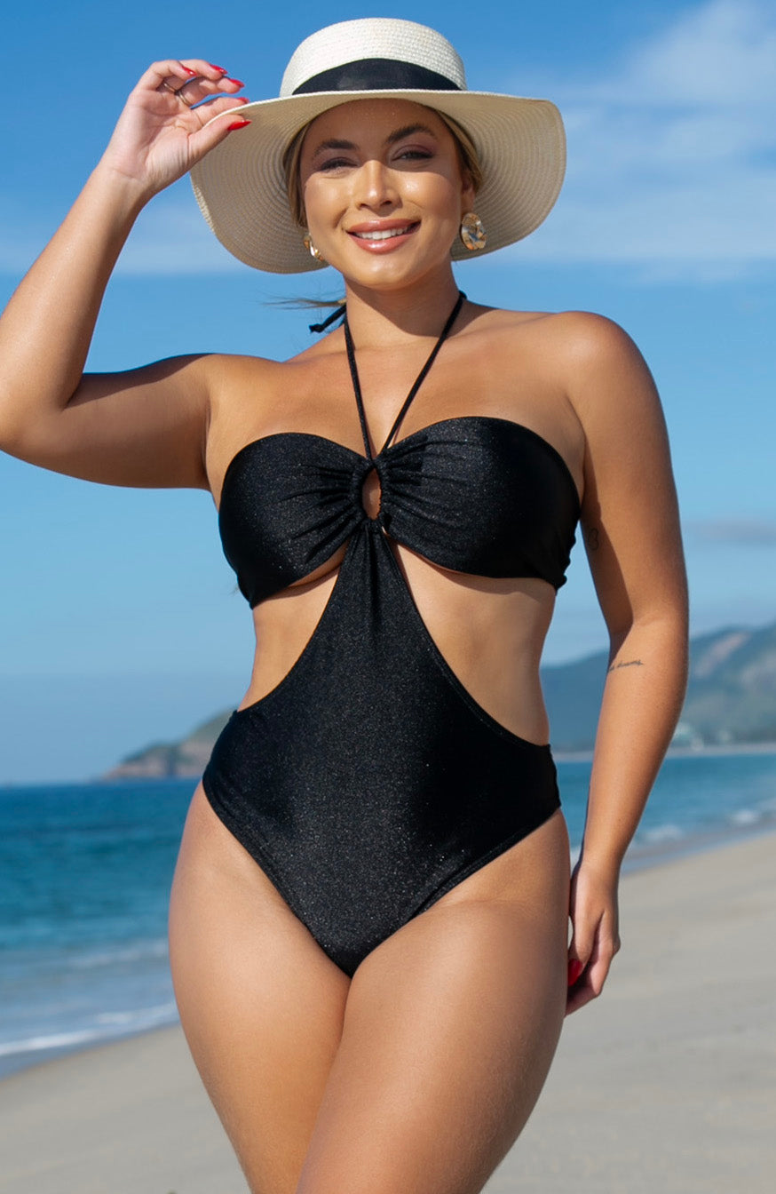 Maiô Tomara que Caia Engana Mamãe com Bojo Preto